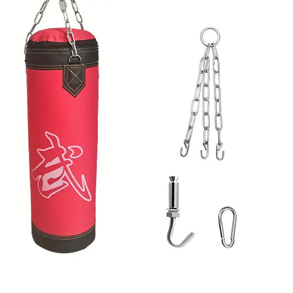Premium 24-Inch Hanging Boxing Sandbag Set with Hooks