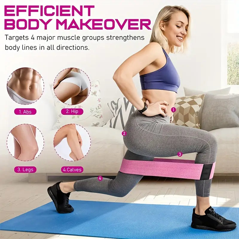 Leg & Hip Lift Resistance Band- 3 PCS