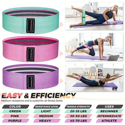 Leg & Hip Lift Resistance Band- 3 PCS